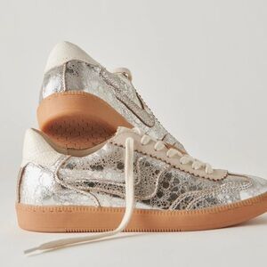 Dolce vita silver sneakers size 8